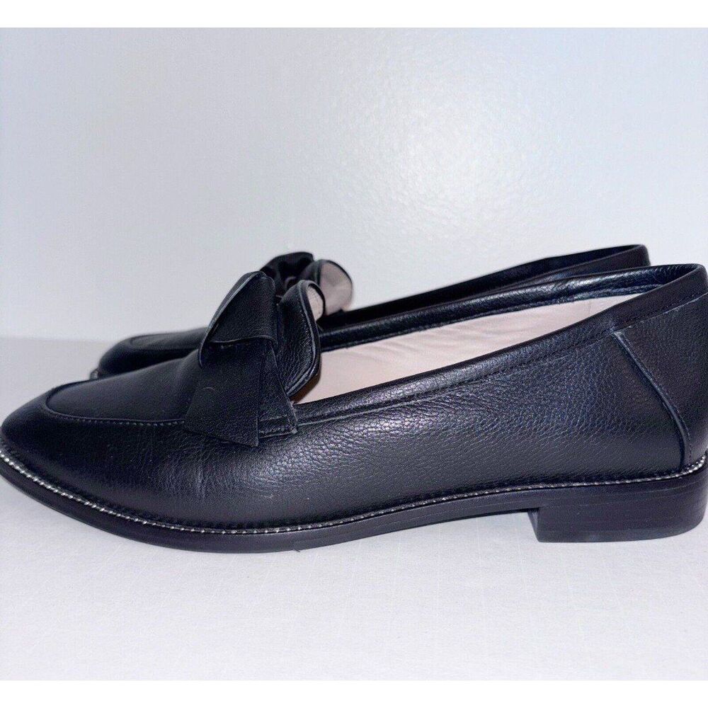 Antonio Melani Darlene Black Leather Loafers 7.5M - Picture 9 of 11